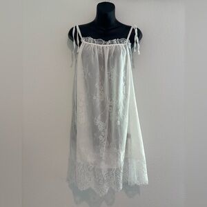 Delicate White Lace Chemise